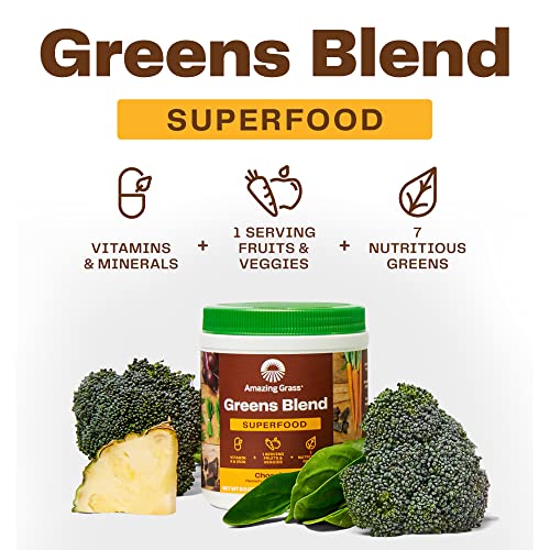 Amazing Grass Greens Blend Superfood: Super Greens Powder Smoothie Amazing GrassUS supplements