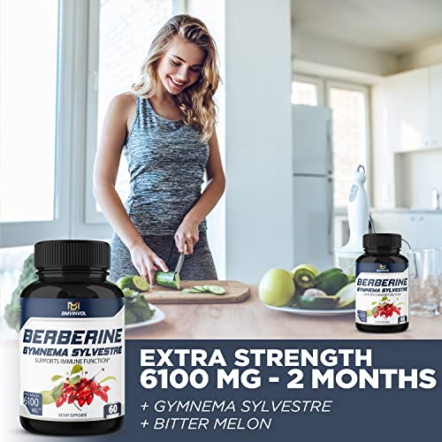 BMVINVOL 5-in-1 Berberine Supplement 6100mg with Ceylon Cinnamon, Gymnema Sylvestre BMVINVOLAu supplements