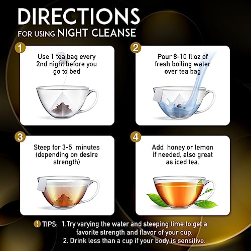 EVERLONG Detox Tea 28 Day Morning Boost Tea and Night Cleanse Tea, Burn Fat and Boost EVERLONGUS supplements