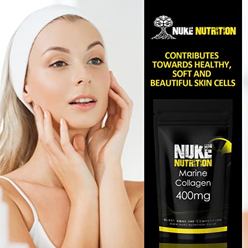 Nuke Nutrition Marine Collagen Capsules - 400mg - 60 Capsules - High Strength Collagen Nuke NutritionAu supplements