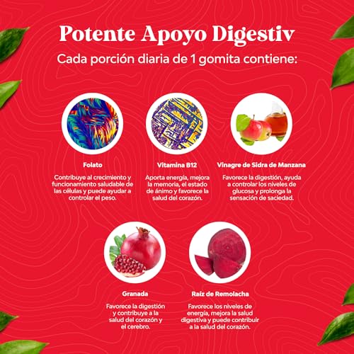 Gomitas ACV de Vinagre de Sidra de Manzana – Suplemento de Energético Natural con la Natures CraftAu supplements