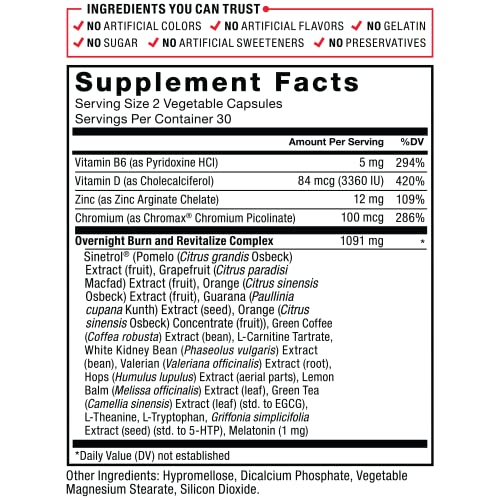 Force Factor LeanFire PM Weight Loss Pills for Women & Men, Fat Burner & Overnight Force FactorAu supplements