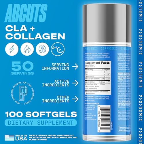 PERFORMIX - AbCuts CLA + Collagen - Fitness Goals - Improve Energy & Endurance PERFORMIXUS supplements