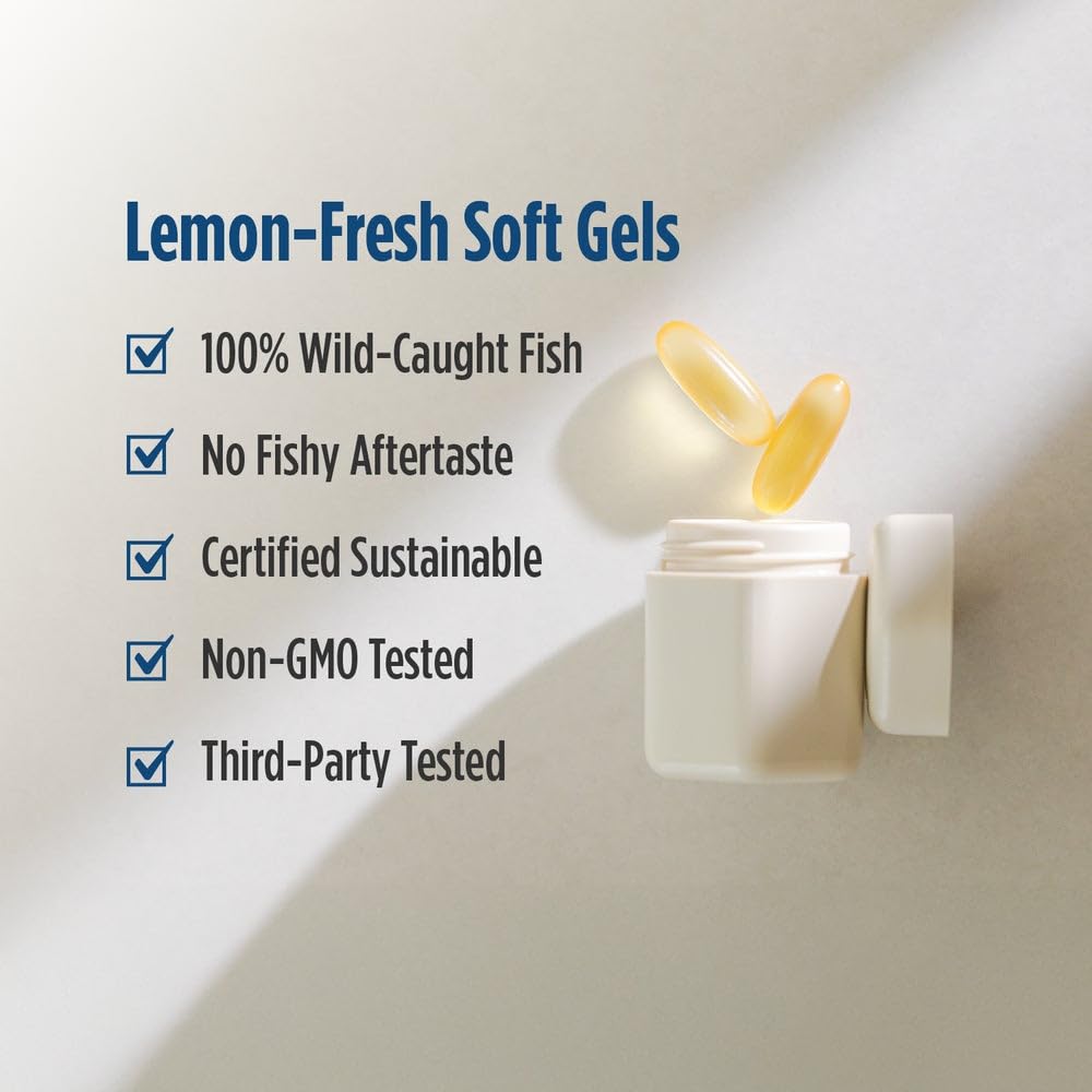 Nordic Naturals ProEPA, Lemon - 180 Soft Gels - 1210 mg Omega-3 - High-Intensity EPA Formula for Healthy Mood, Heart Health & Cellular Function - Non-GMO - 90 Servings Nordic NaturalsAu supplements