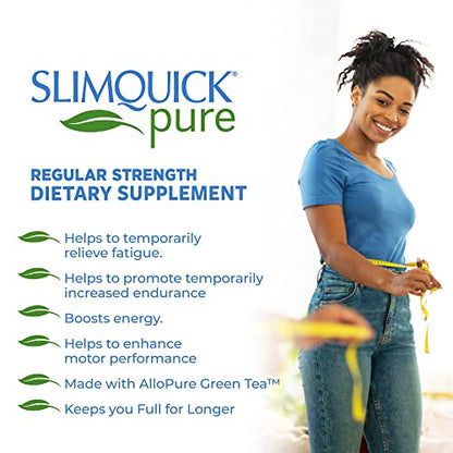 Slimquick Pure 3x Regular Strength Pills for Women to Help Achieve Weight Goals, Helps Metabolism SlimQuickUS supplements