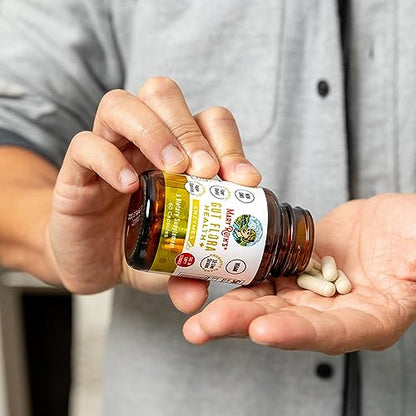 MaryRuth Organics Gut Flora Health+ Enzymes | Up to 2 Month Supply | Prebiotic Probiotic Digestive Enzymes Blend for Healthy Gut Biome & Digestive Support | Gastrointestinal Health | 60 Capsules MARYRUTH'SUS supplements