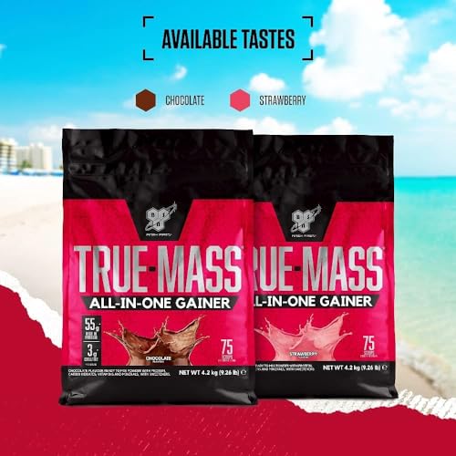 BSN True Mass All-In-One Gainer Protein and Carbohydrate Powder with Creatine BSNUS supplements