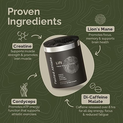 Lift Black Label – Nootropic Brain Booster Supplement for Productivity Fasted AthleteUS supplements