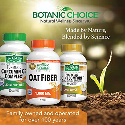 Botanic Choice Oat Fiber -Natural Oat Fiber Dietary Supplement to Support Digestive Health Botanic ChoiceUS supplements