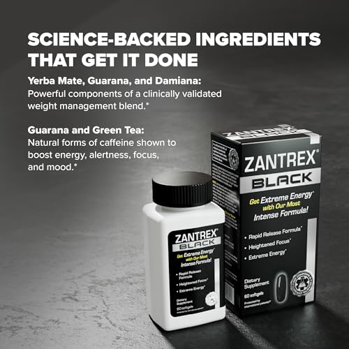 Zantrex Black – Energizing Weight Management Supplement Pills – Clinically Validated ZantrexAu supplements