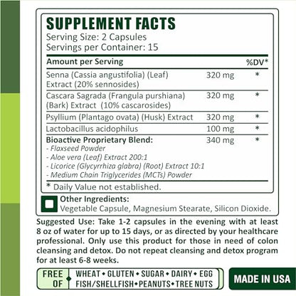TruQuest Nutrition Colon Triple Care Cleanse + Detox + Improve-15-Day Program of Quick TruQuest NutritionUS supplements
