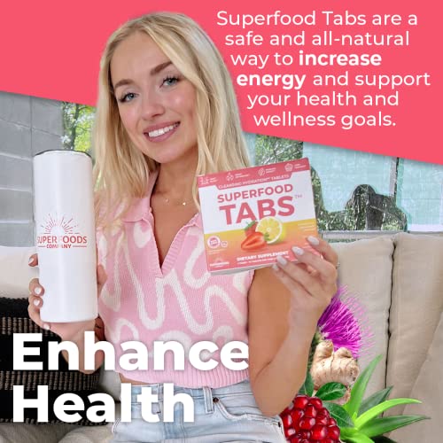Superfood Tabs Detox Cleanse Drink - Fizzy Nutrition Supplement for Women and Men skinnytabsUS supplements