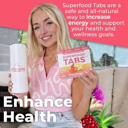 Superfood Tabs Detox Cleanse Drink - Fizzy Nutrition Supplement for Women and Men skinnytabsUS supplements
