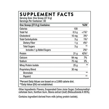 THORNE Whey Protein Isolate - 21 Grams of Easy-to-Digest Whey Protein Powder - NSF THORNEUS supplements