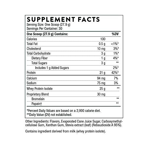 THORNE Whey Protein Isolate - 21 Grams of Easy-to-Digest Whey Protein Powder - NSF THORNEUS supplements