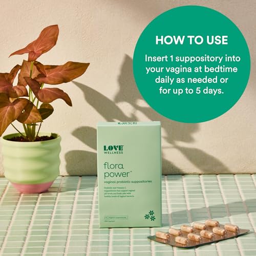 Love Wellness Vaginal Probiotic Suppositories, Flora Power | Fast-Acting Love WellnessAu supplements