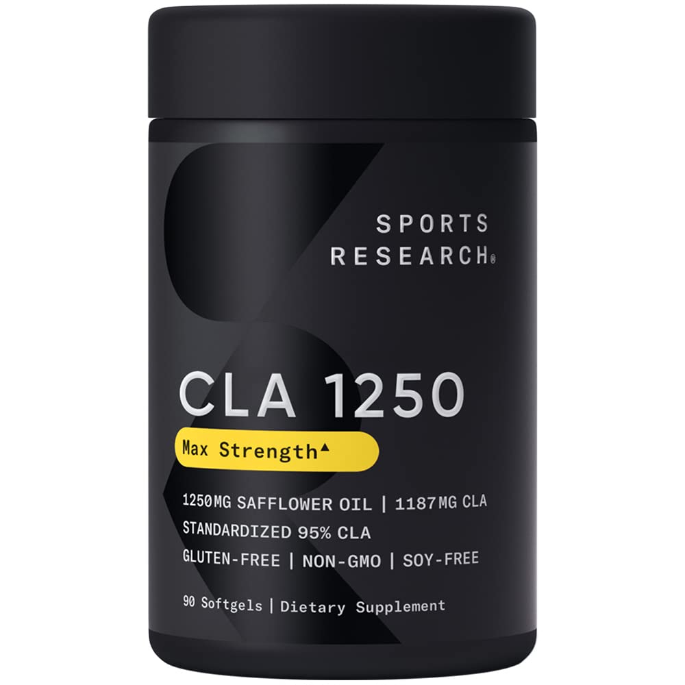 Sports Research CLA - 1250mg with Active Conjugated Linoleic Acid for Men and Women Sports ResearchAu supplements