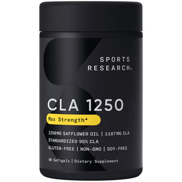 Sports Research CLA - 1250mg with Active Conjugated Linoleic Acid for Men and Women Sports ResearchAu supplements
