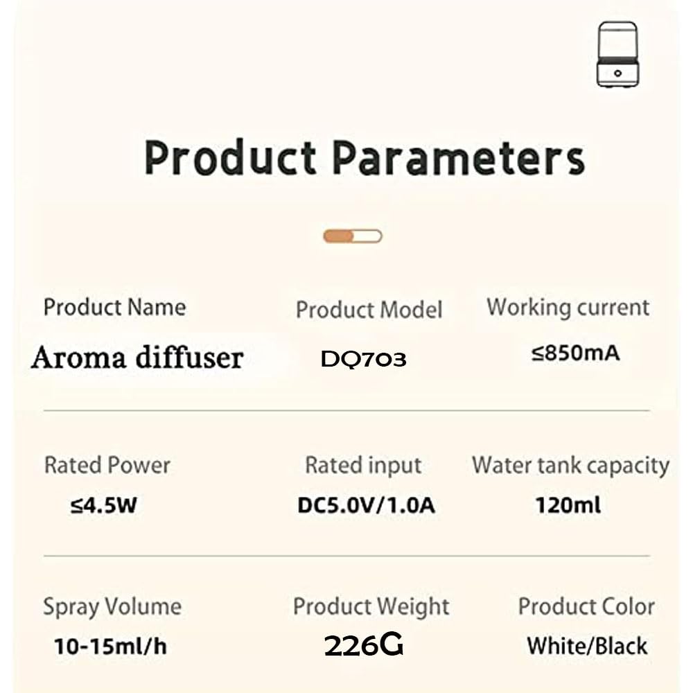 Candlelight Flame Air Diffuser,Portable Essential Oil Diffuser Noiseless 120ML Aroma Diffuser Waterless AEKANAu supplements
