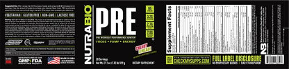 NutraBio PRE Workout V5 - (Cherry Limeade) NutraBioUS supplements