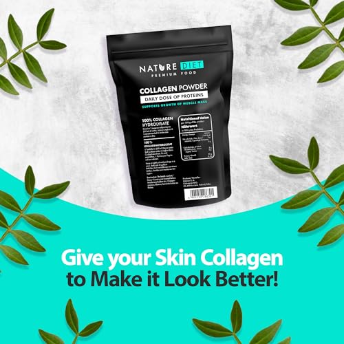 Nature Diet - Collagen Powder 600 g | Hydrolysate | Unflavored | Collagen Peptides | Source of Protein Nature DietUS supplements