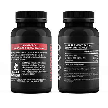 Advanced Nitric Oxide Supplement for Men- 342% Nitric Oxide Booster – Includes L Arginine WAYPOINT HEALTHUS supplements
