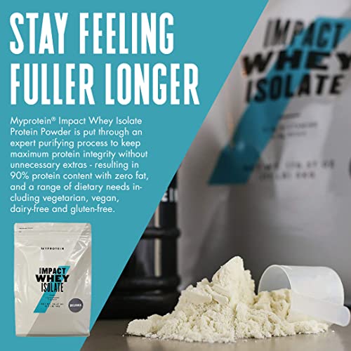 Myprotein Impact Whey Isolate Protein Powder, Gluten Free Protein Powder, Muscle Mass MyproteinUS supplements