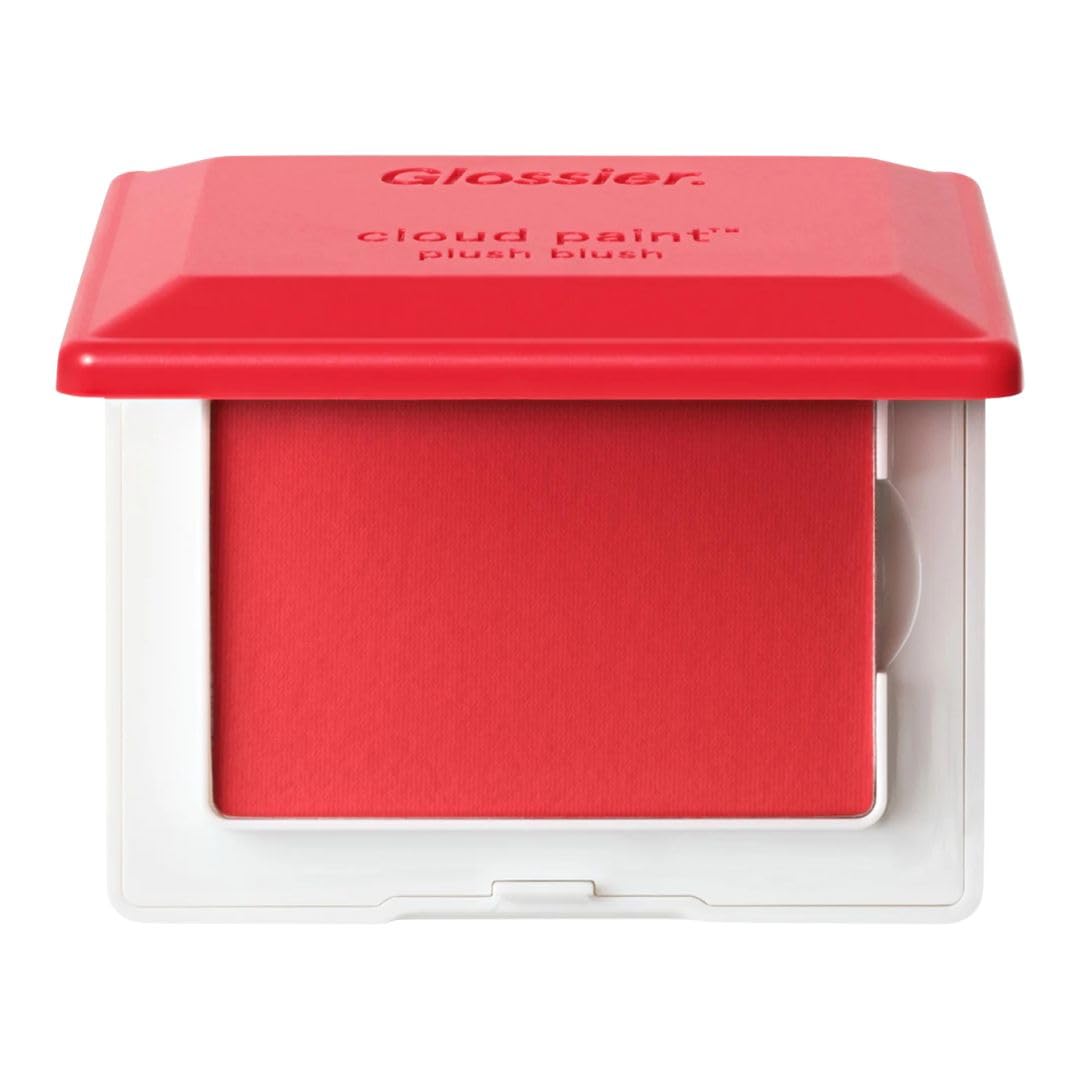 Glossier Cloud Paint Plush Blush - Burst, Bright Red - Soft Matte Buildable Long Wearing Blurring Cream-to-Powder GlossierAu supplements