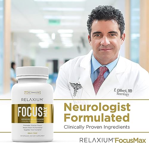Relaxium FocusMax, Brain & Focus Health Supplement, Proven Concentration RelaxiumAu supplements