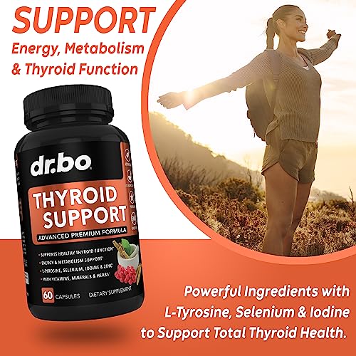 Thyroid Support for Women & Men Supplement - Natural Metabolism, Mood & Energy Enhancer DR. BOUS supplements