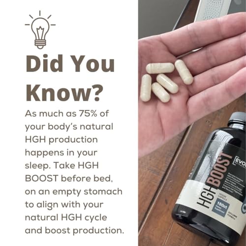 Evolve Nutraceuticals HGH Booster (150 Count) Anti-Aging, Increase Stamina and Energy Evolve NutraceuticalsAu supplements