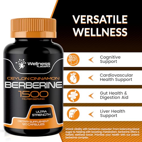 WELLNESS LABSRX Berberine Supplement 1500mg - Liposomal Berberine with Ceylon WELLNESS LABSRXUS supplements