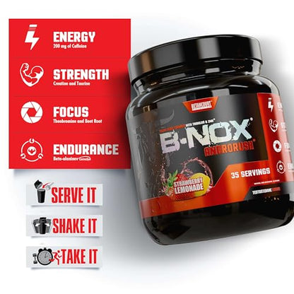 Betancourt Nutrition B-Nox Androrush Pre Workout with Creatine Blend | BCAAs & Beta Betancourt NutritionUS supplements