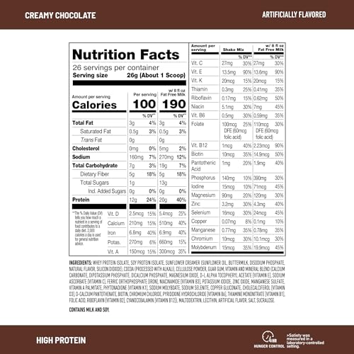 SlimFast High Protein Meal Replacement Powder, 26 Servings, Advanced Nutrition SlimFastUS supplements