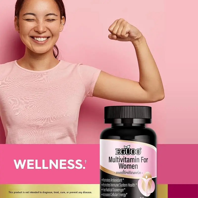 EGUOO Women’s Multivitamin 90 Capsules - Vitamin C, E, Biotin & Folic Acid for Energy, Immune Support, Brain, Heart, Eye & Bone Health EGUOOAu supplements