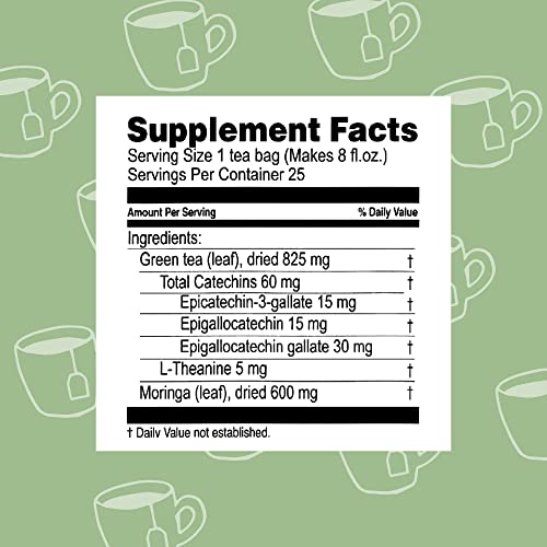 Hyleys Tea Moringa Oleifera with Mango Flavor - 25 Tea Bags (Miracle Tree Tea) HYLEYSUS supplements