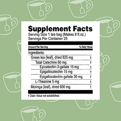 Hyleys Tea Moringa Oleifera with Mango Flavor - 25 Tea Bags (Miracle Tree Tea) HYLEYSUS supplements
