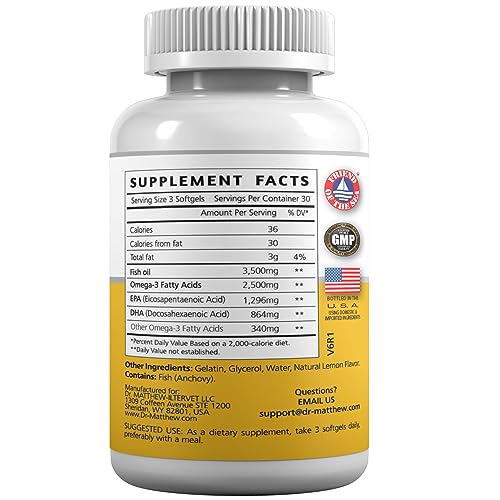 Burpless Fish Oil Pills. Triple Strength Omega 3 Fish Oil Burpless. EPA DHA Omega 3 Supplement Dr. MatthewAu supplements