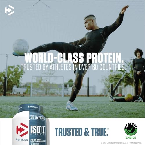 Dymatize ISO100 Hydrolyzed Protein Powder, 100% Whey Isolate Protein, 25g of Protein DymatizeUS supplements