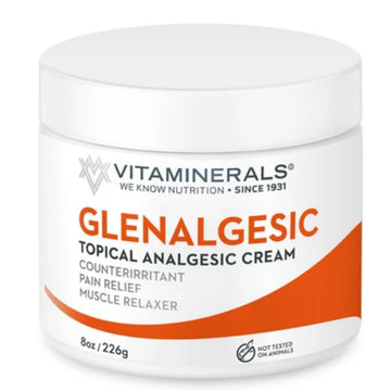 Vitaminerals 171 Glenalgesic® Pain Support Analgesic Balm, Muscle & Joint | Maximum Strength | Menthol | Camphor (8 oz) VitamineralsAu supplements