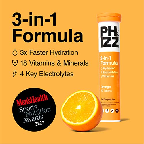 Phizz Electrolytes, Multivitamin & Hydration Tablets - 20 Effervescent Rehydration Electroly PhizzUS supplements