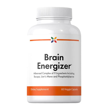 Stop Aging Now - Brain Supplement Complex - with Ginkgo Biloba, Lion's Mane, Bacopa, and DMAE - 60 Vegetarian Capsules - Advanced Blend Stop Aging NowAu supplements