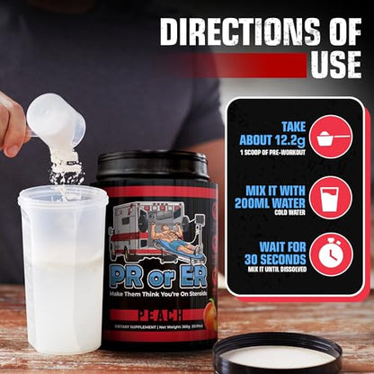 PR or ER Pre Workout Powder for Men and Women, Pre-Workout Energy Supplement PR or ERUS supplements