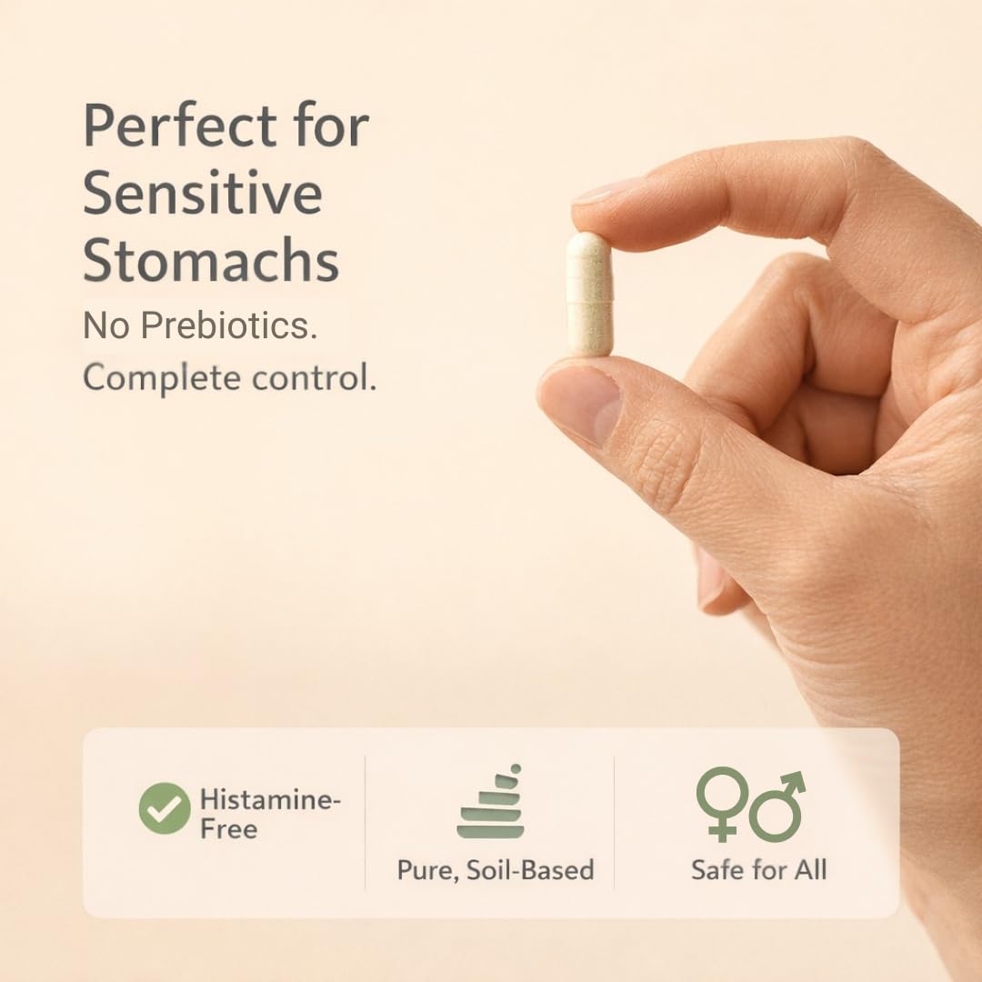 Lifted Naturals Spore Based Probiotic Probiotics - SBO Mood Boost - Spore/Soil-Based - Digestion & Natural Mood Support - Histamine-Free - 60 Day Supply, Non-GMO, Dairy-Free, Gluten-Free, Vegan Lifted NaturalsAu supplements