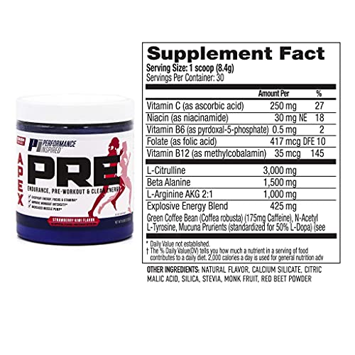 PERFORMANCE INSPIRED Nutrition - APEX Pre Workout Powder - Increase Energy & Endurance PERFORMANCE INSPIREDAu supplements