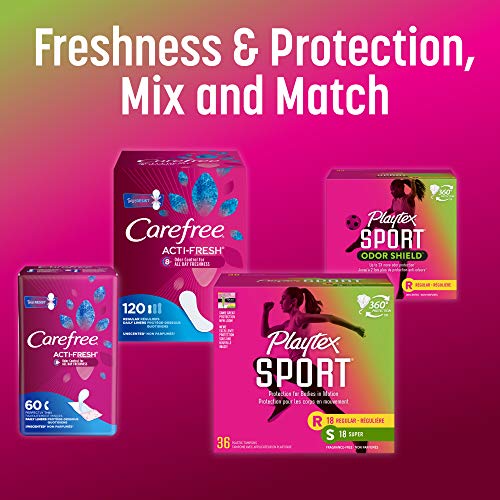 Playtex Sport Tampons, Regular Absorbency, Fragrance-Free - 48ct (Packaging May Vary) PLAYTEXAu supplements