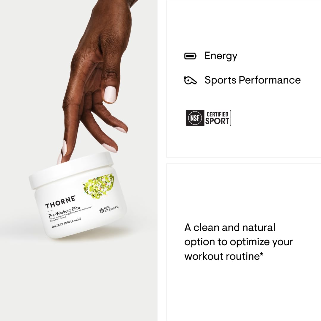 THORNE Pre-Workout Elite - Natural Support for Energy Production and Performance THORNEUS supplements