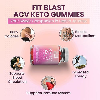 FIT BLAST Keto ACV Gummies Advanced Weight Loss, Organic 1000Mg Keto Apple Cider FIT BLASTUS supplements