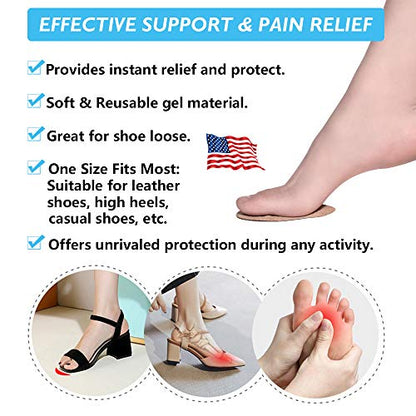 Ball of Foot Cushions, Metatarsal Pads, High Heel Inserts, Forefoot Cushions JUMPOWUS supplements