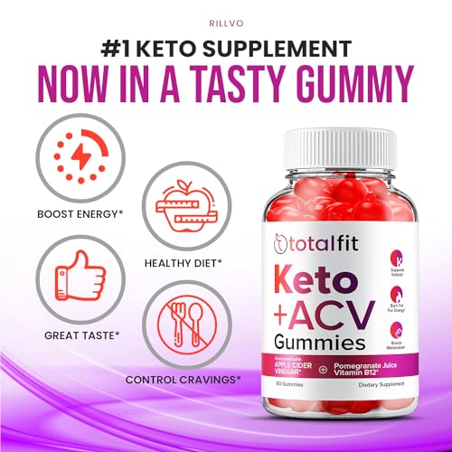 (3 Pack) Total Fit Keto ACV Gummies - Official - Keto TotalFit ACV Advanced Formula Plus RillvoUS supplements